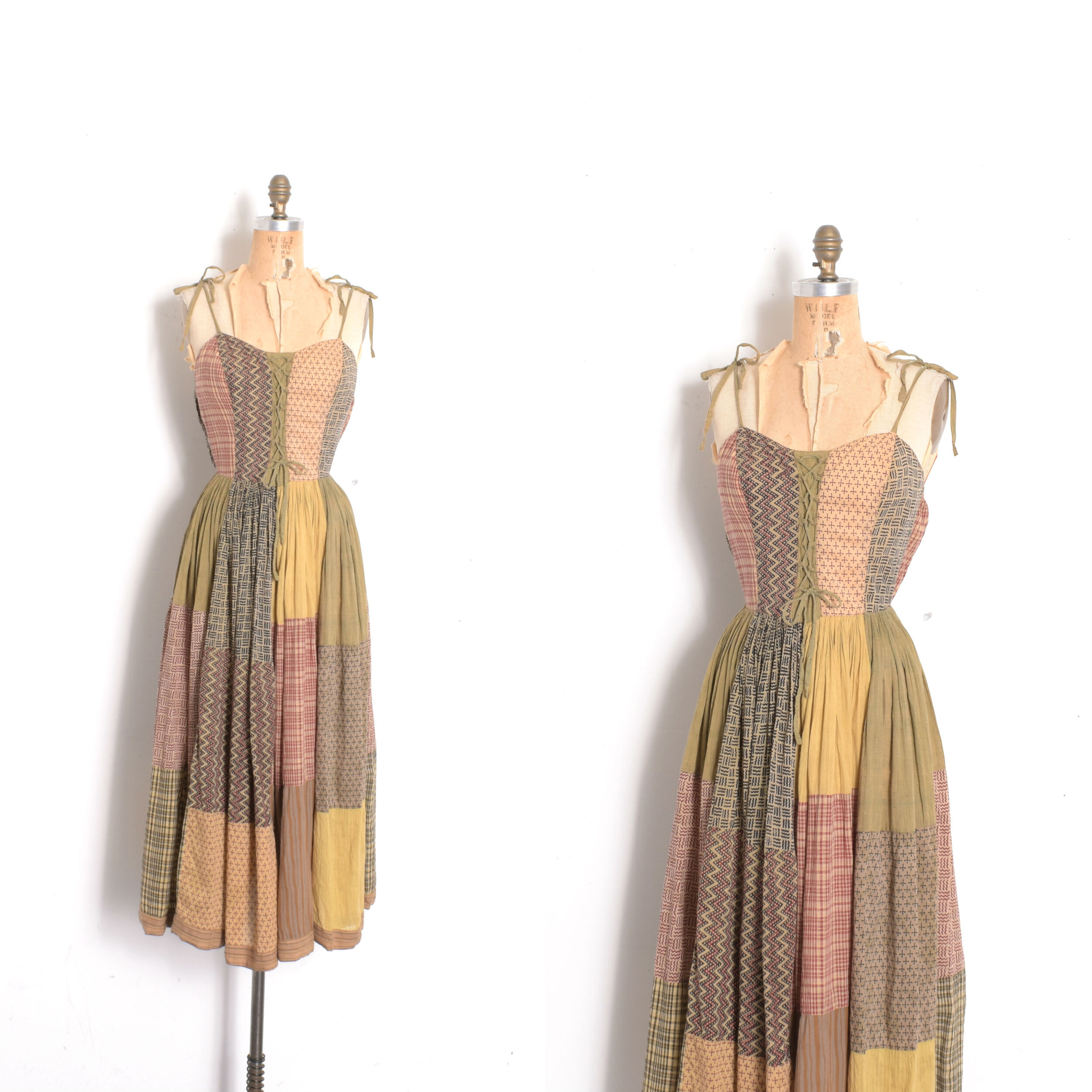 ディスプレイが PHOOL 70´s vintage Indian cotton skirt レディース ...